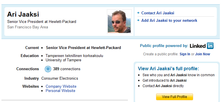 Ex MeeGo ya luce como vicepresidente de HP-WebOS