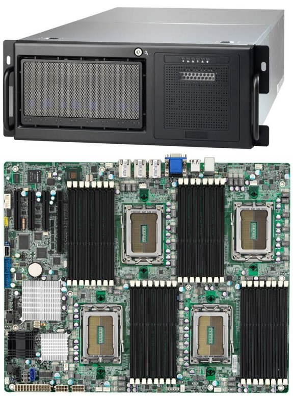 Placa TYAN S8812WGM3NR para cuatro procesadores Opteron 6100