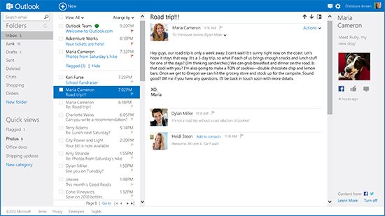 Outlook.com 2 Microsoft lava la cara a su webmail: Hotmail pasa a ser Outlook