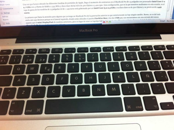Análisis Apple MacBook Pro 13" (2011)