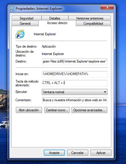 atajos teclado windows 7