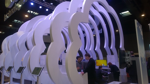 Stand de CA en el Mobile World Congress de Barcelona