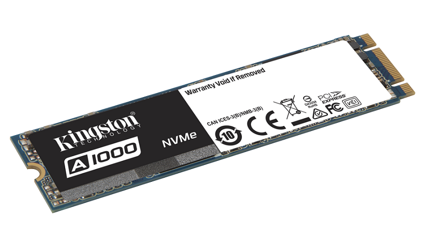 Kingston presenta el SSD A1000 PCIe NVMe, una solución asequible