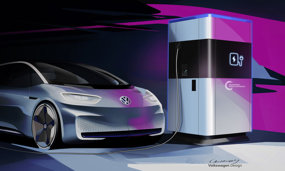 Volkswagen da los primeros detalles de su estación de carga móvil para vehículos eléctricos