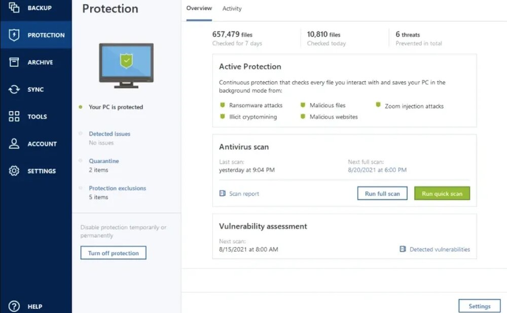 Acronis Cyber Protect Home Office, ciberprotección con IA para particulares y empresas pequeñas