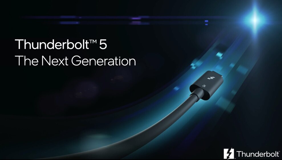 Intel anuncia el estándar de conectividad Thunderbolt 5, con velocidades de hasta 120Gbps