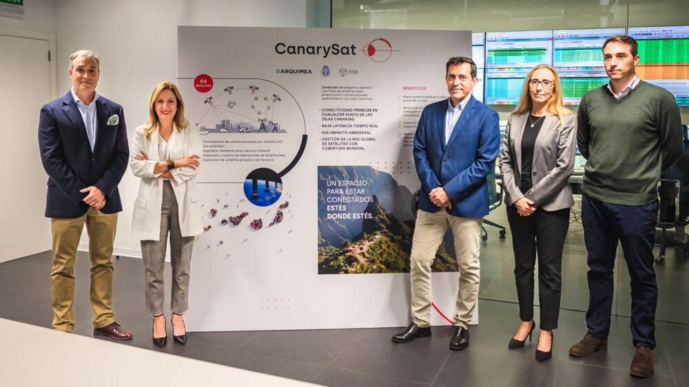 Cabildo de Tenerife y Arquimea impulsarán la flota canaria de satélites de comunicaciones CanarySat