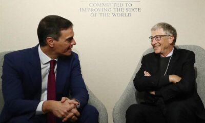 El Presidente Pedro Sánchez se reúne en Davos con Bill Gates y directivos de Google y Fujitsu