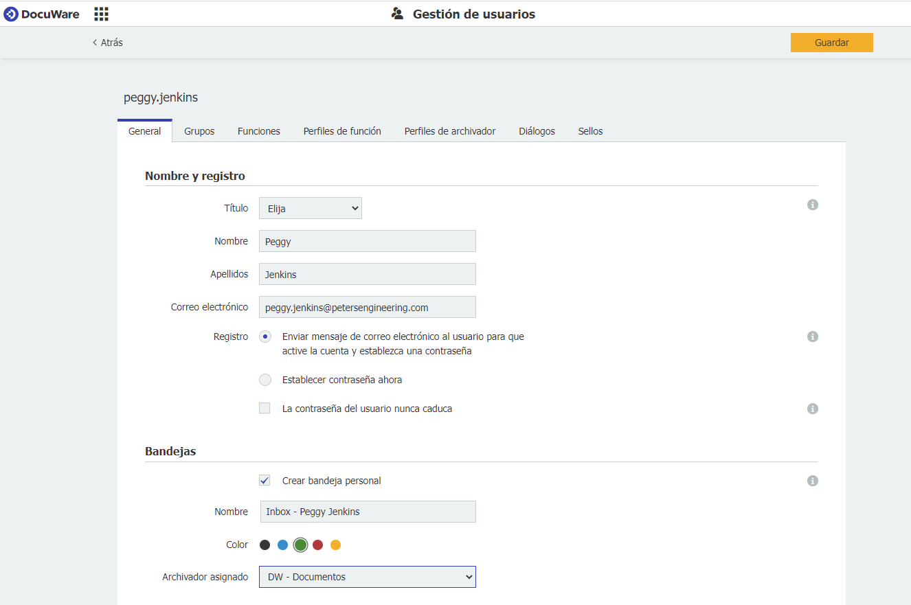DocuWare - Cómo crear usuarios