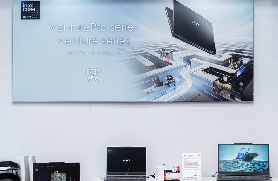 MSI se adentra en los portátiles de empresa preparados para IA con sus gamas Venture y VenturePro