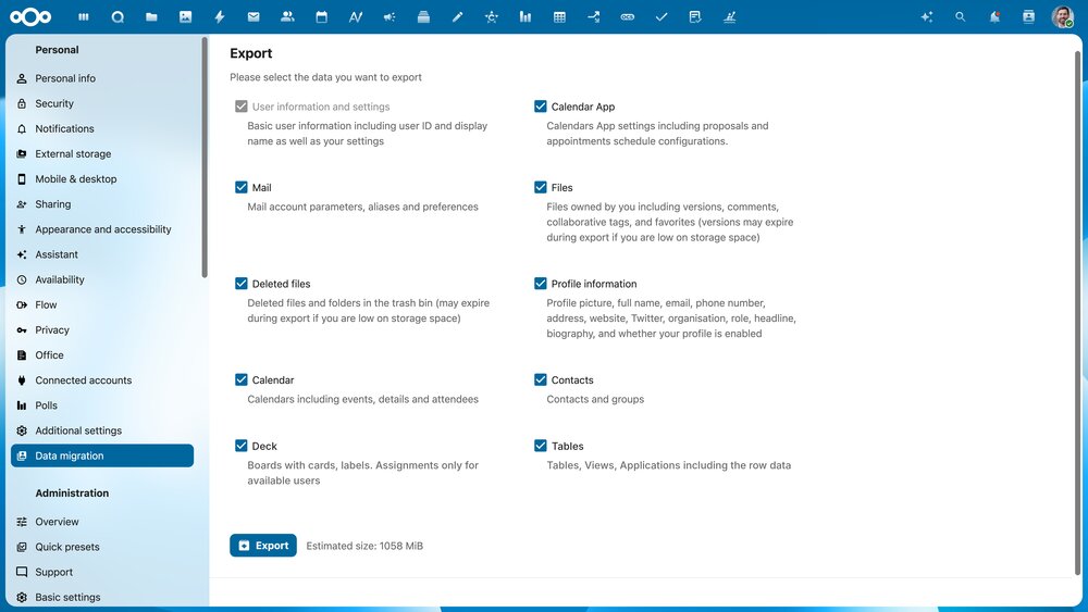 Nextcloud Hub 26 Winter: más facilidades para migración de usuarios y mejoras en rendimiento y colaboración