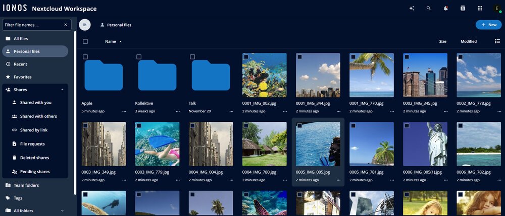 IONOS Nextcloud Workspace