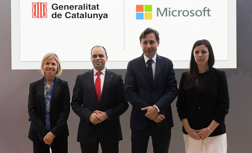 Microsoft y la Generalitat de Catalunya acuerdan impulsar la adopción de la IA en los servicios públicos