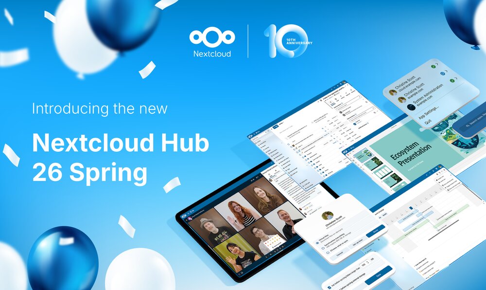 Nextcloud Hub 26 Spring: más solidez, gobernanza y opciones de elección