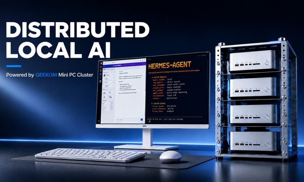 GEEKOM implementa DeepSeek V4 Flash en cuatro mini PC GEEKOM A9 Mega