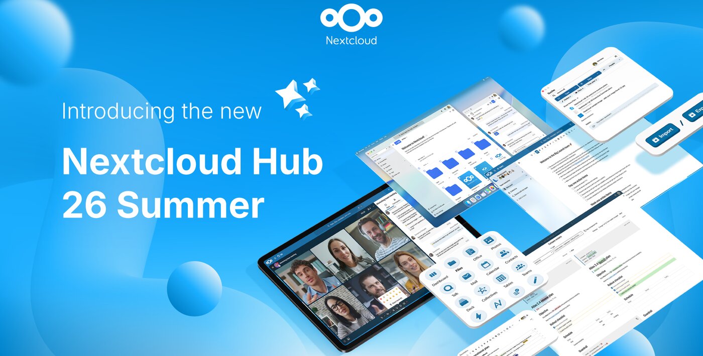 Nextcloud Hub 26 Summer: Más privacidad en las conversaciones y Euro-Office para escritorio